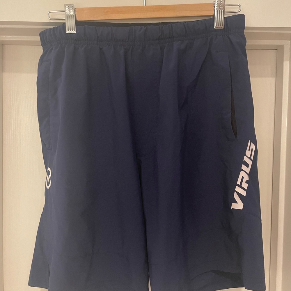 Virus Men's Deep Blue Athletic Shorts 8” inseam
No liner